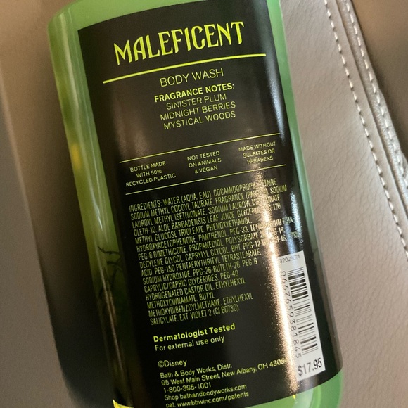 Bath and Bodyworks Disney Villians Maleficent Body Cream and Body Wash New - Picture 3 of 4